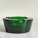 ASH TRAY Green Glass Vintage