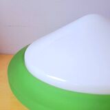 Glass and opaline wall light, 1970.