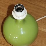 Green wooden lamp base (without lampshade)
