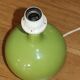 Green wooden lamp base (without lampshade)