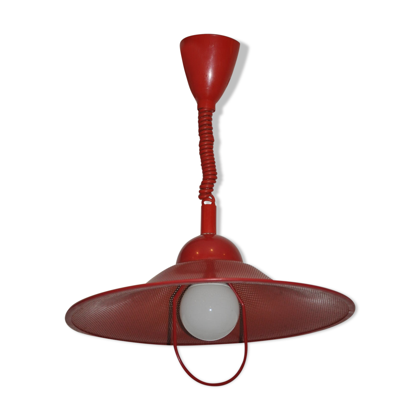 Hnaging rises and drops vintage perforated metal