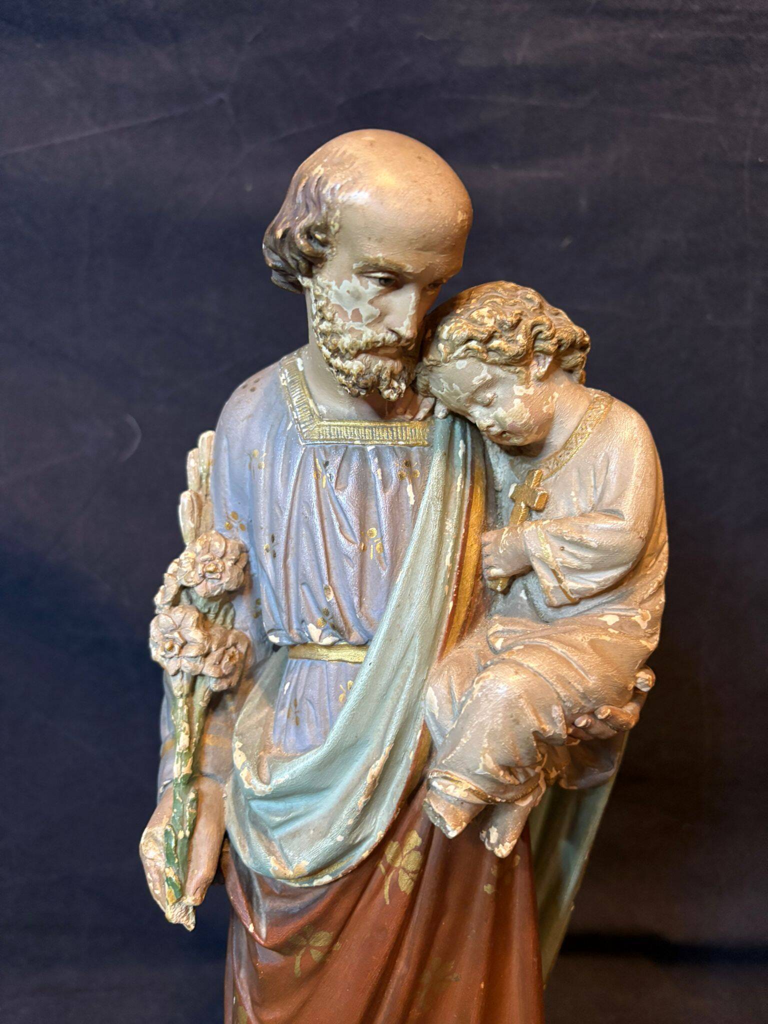 Plaster statue of Saint Joseph