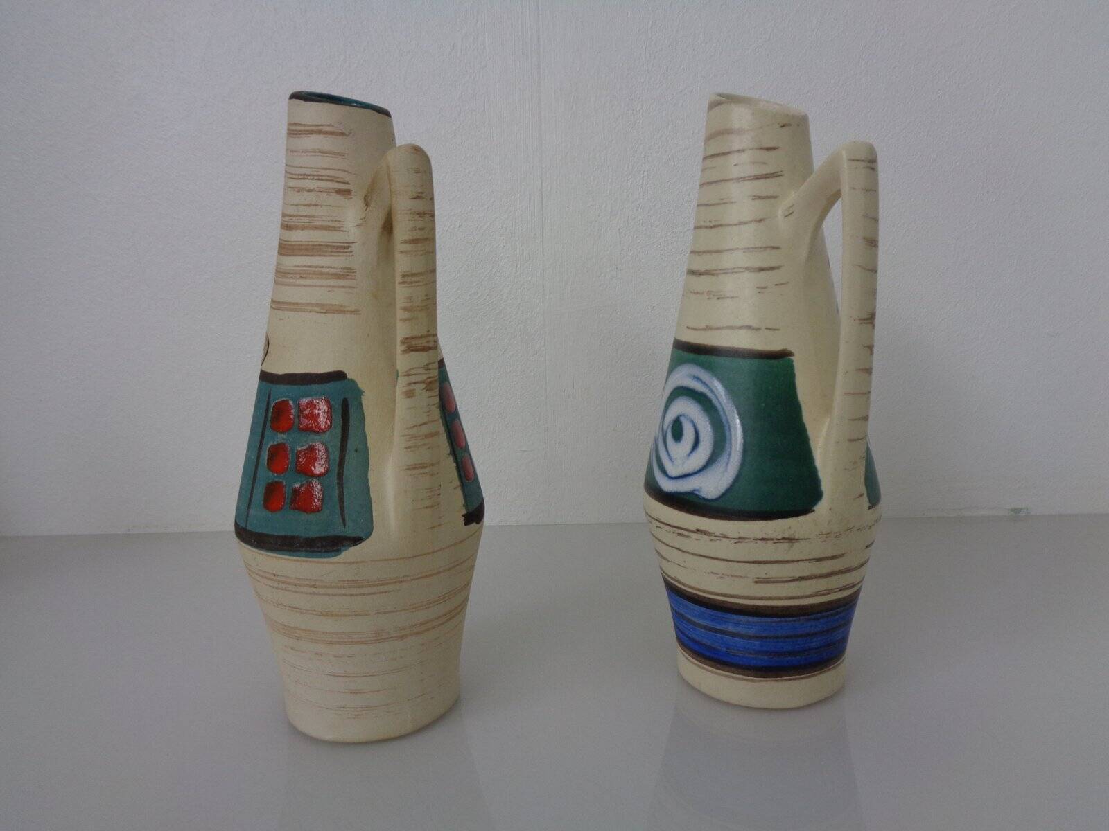 Ceramic vases by Heinz Siery for Scheurich, 1958, set of 2.