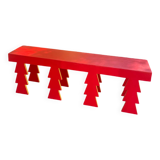 Handcrafted wooden bench
