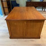 Antique oak partner desk