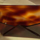 Revised door or document holder in smoked plexiglass from the 1970s