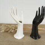 Vase soliflore hand white ring
