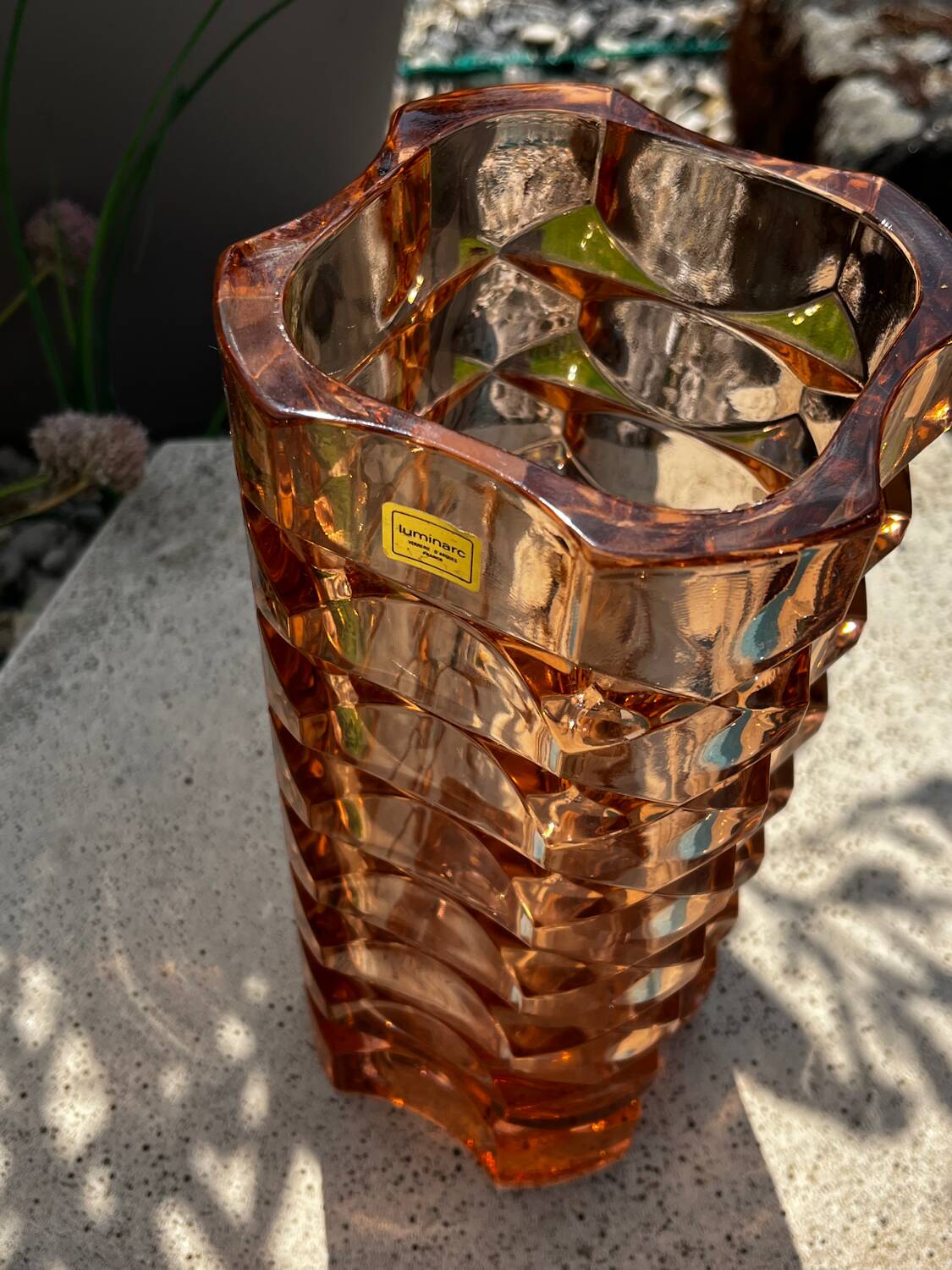 Rosaline Luminarc Glass Vase – 1970s – Verrerie d'Arques