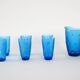 Set of glass and jug, Italian design, 1970s, made in Italy