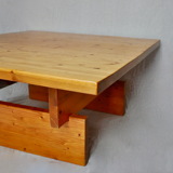Scandinavian solid pine coffee table, Roland Wihelmsson, Sweden 1960
