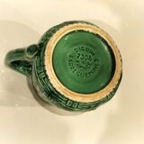 Slurry pitcher digoin sarrreguemines model 7308 green braiding