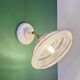 Vintage wall lamp with white and gold granite glass shade