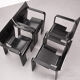 Gijs Bakker set of 4 strip armchairs for Castelijn, 1974
