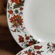 Six vintage English fine porcelain dessert plates