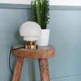 Opal globe lamp