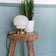 Lampe globe opaline