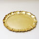 Swedish oval brass plate/tray by Lars Holmström, Arvika 1950s
