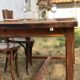 Old farmhouse table made of solid pine
