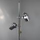Adjustable double spotlight floor lamp "Stanislav Indra Chrome", Czechoslovakia