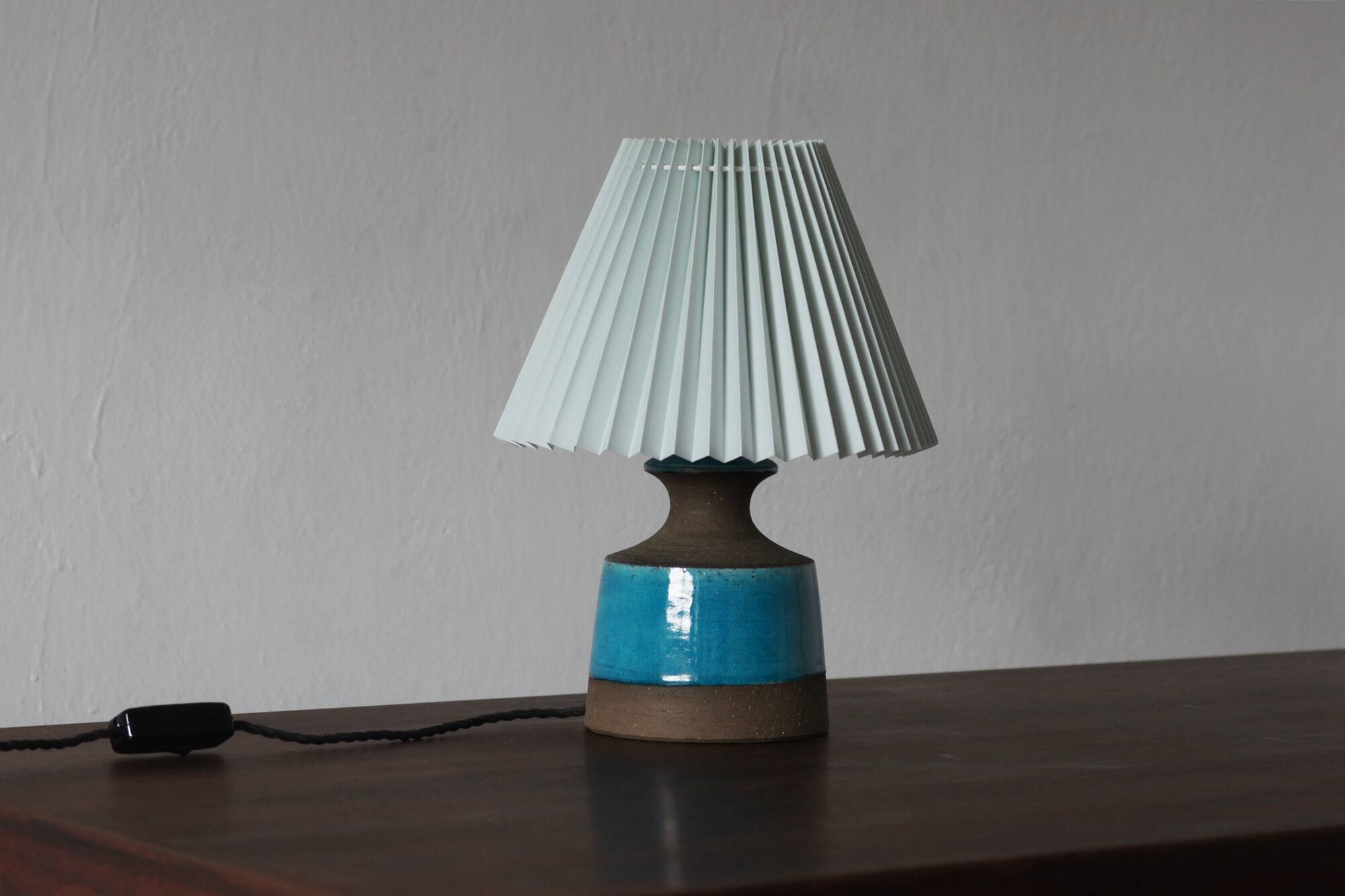 Vintage Ceramic Table Lamp, Denmark, 1960s