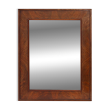 Antique rectangular walnut wall mirror, France ca. 1880