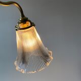 Vintage prismatic glass wall lamp