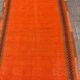 4x6 orange kilim rug, rug for kitchen, Anatolian rug, Kelim carpet