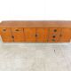 Vintage italian burl wood credenza, 1970s