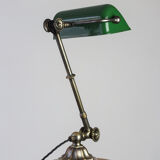 Lampe de banquier en laiton de Dugdills. c.1920