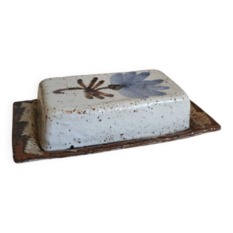 Stoneware butter dish by Jacques Marchand