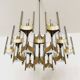 Large Italian Brutalist Chandelier by Gaetano Sciolari