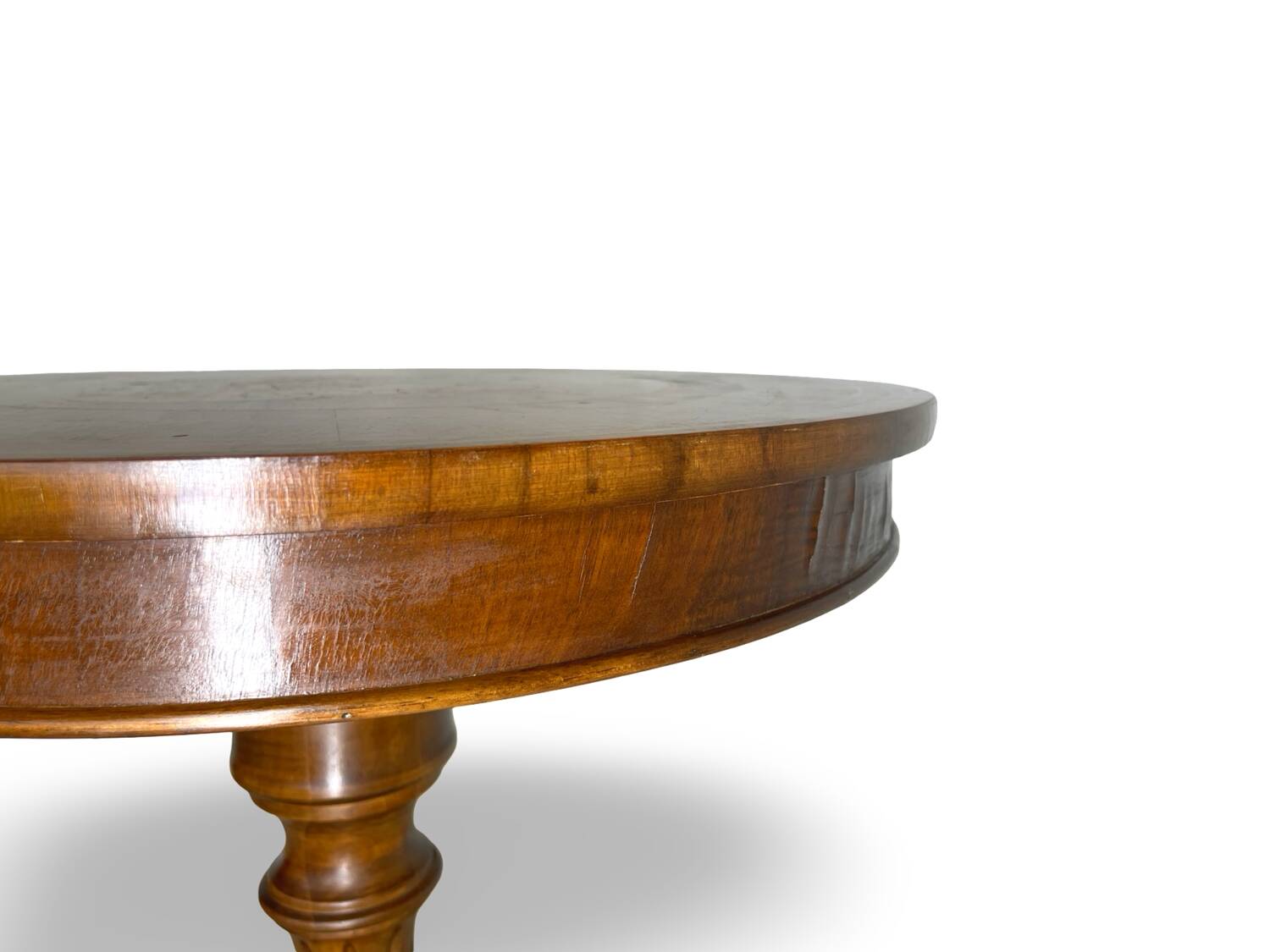 an antique Italian Sorrento occasional table top, from the 19th