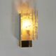 Pair of wall lamps in brass & glass by Doria Leuchten