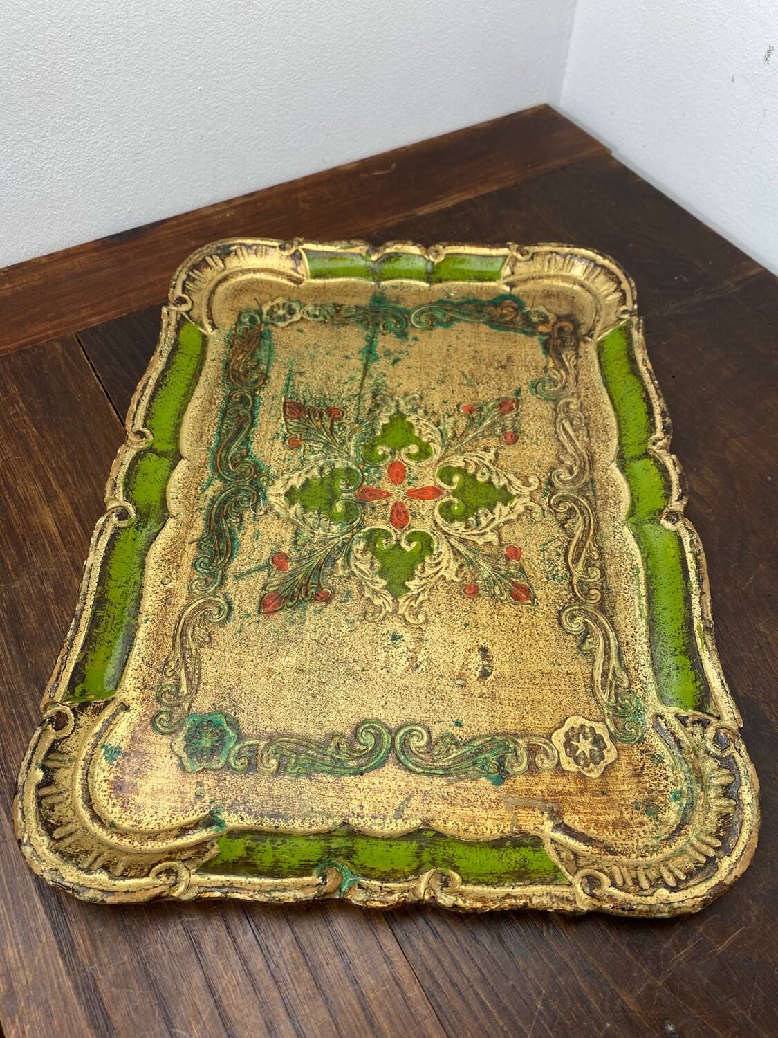 Florentine wooden tray