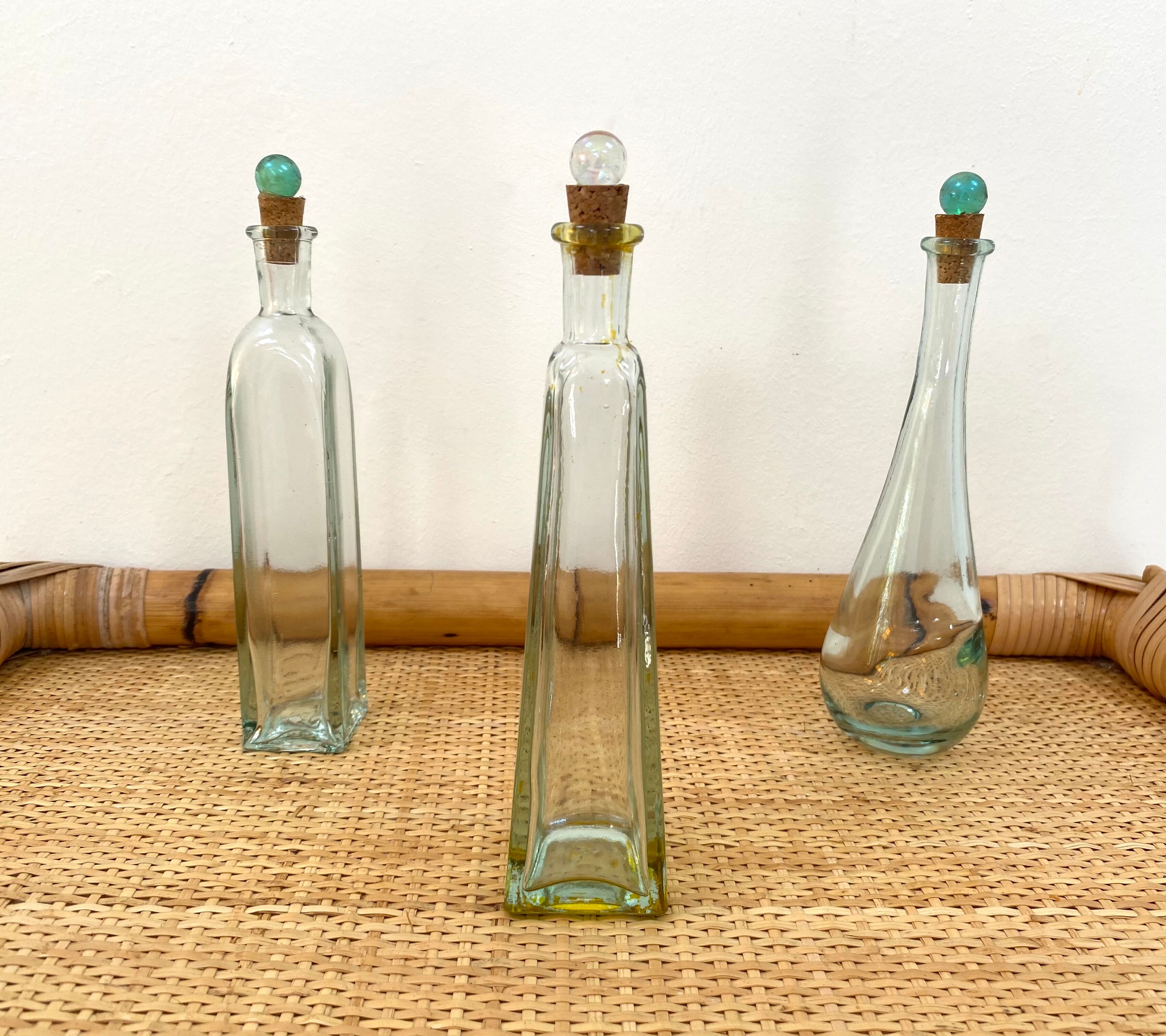 Set of 3 soliflores vase bottles