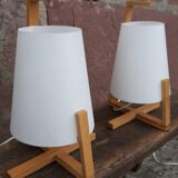Pair of bedside lamps