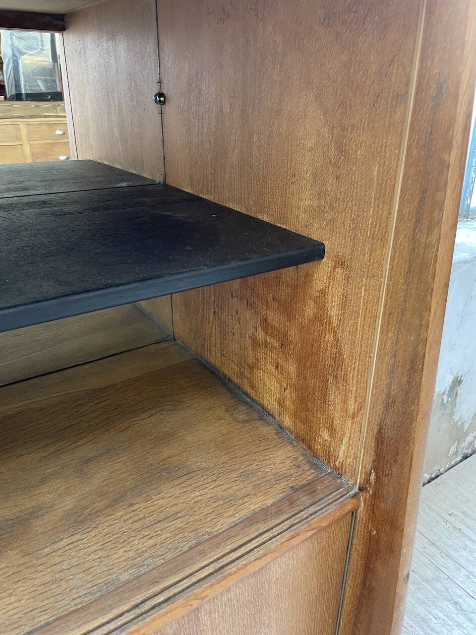 1960s oak storage unit