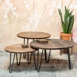 TABLES gigognes in solid pine Colette