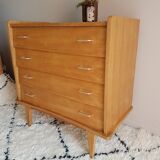 Commode vintage pieds compas