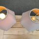 Vintage bedside lamp pair golden pineapple egg Maison Le Dauphin years