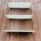 Vintage modular wall shelf, metal and brass, circa 1960s