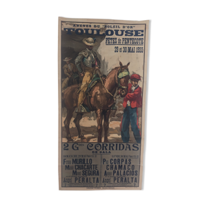 Affiche ancienne Corrida