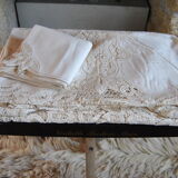 Hand embroidery tablecloth 170x260 + 12 matching towels