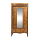Art Deco bonnetière wardrobe from Paris in raw and solid oak.