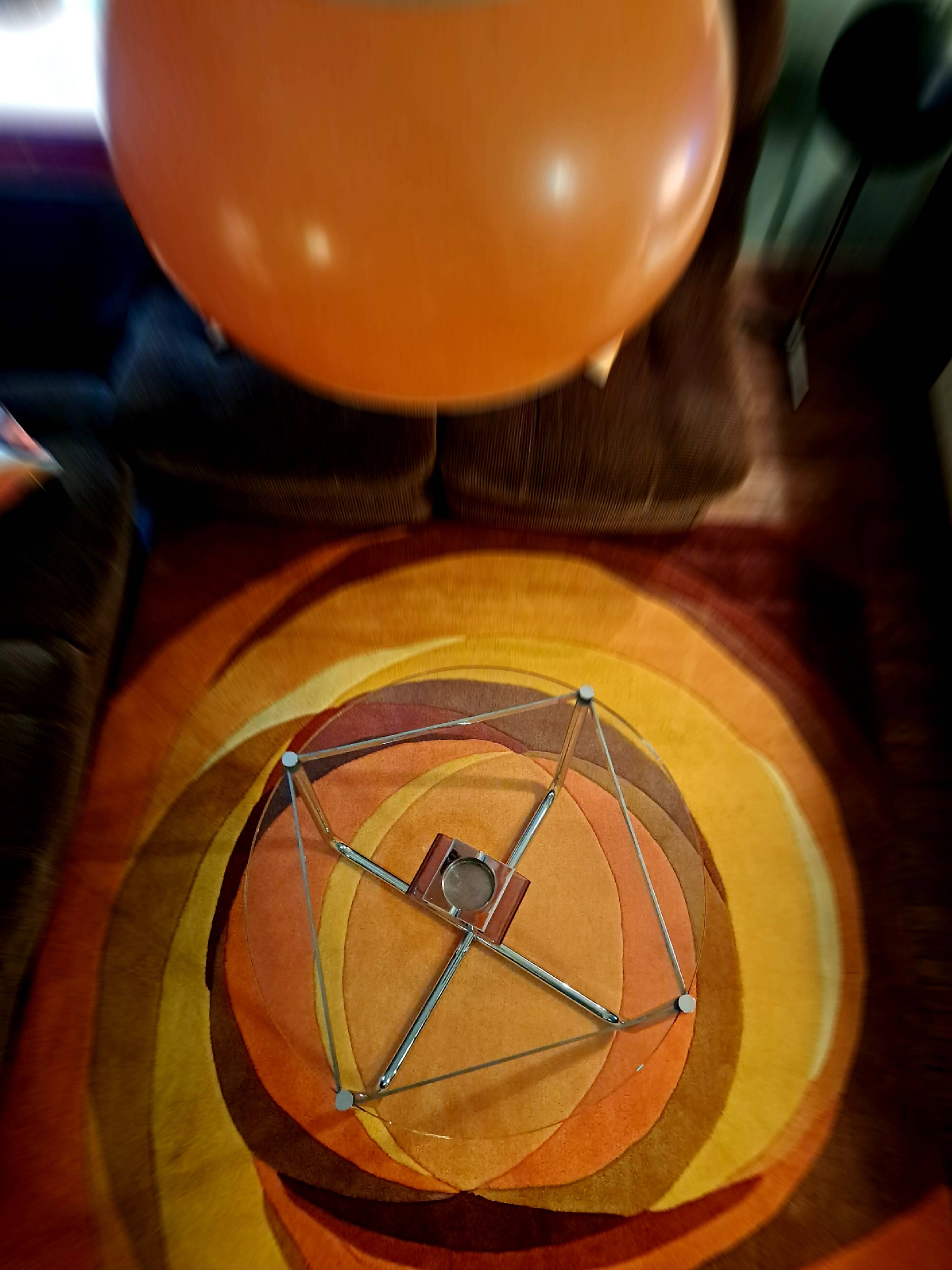 Van Der Rohe Italy Bauhaus' MR coffee table, occasional glass/chromed steel