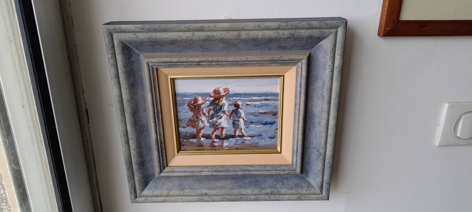 Children at the seaside.