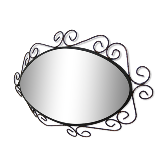 Wrought iron mirror