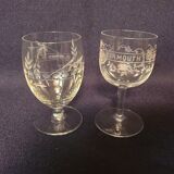 Set of 17 mismatched shot glasses