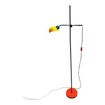 Postmodern Multicolor Metal Floorlamp by Veneta Lumi, 1980s Italy.