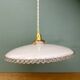 XXL vintage opaline lampshade pendant light